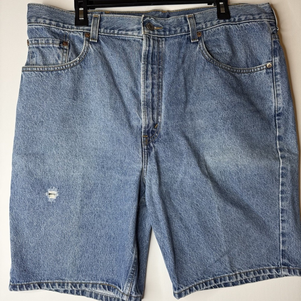 Men's Levi's 505 Men's Shorts  Size 40 Blue Denim Dad Shorts